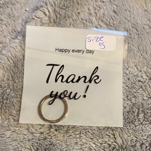 Silver-Tone Ring Size 5